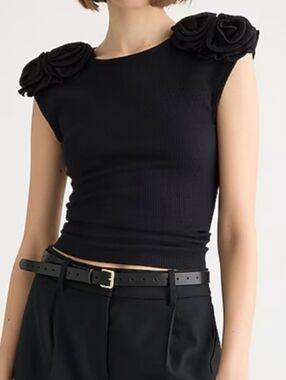 J.Crew Vintage rib rosette T-shirt